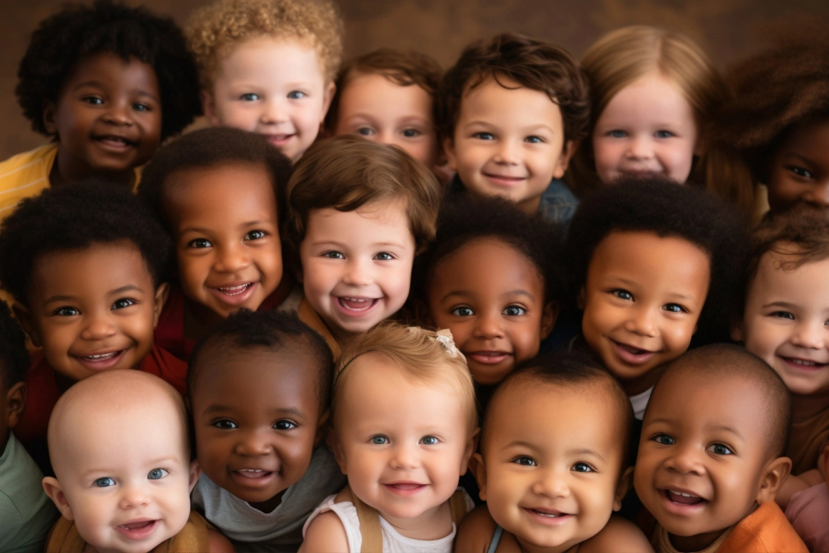 newborn babies from different ethnicities